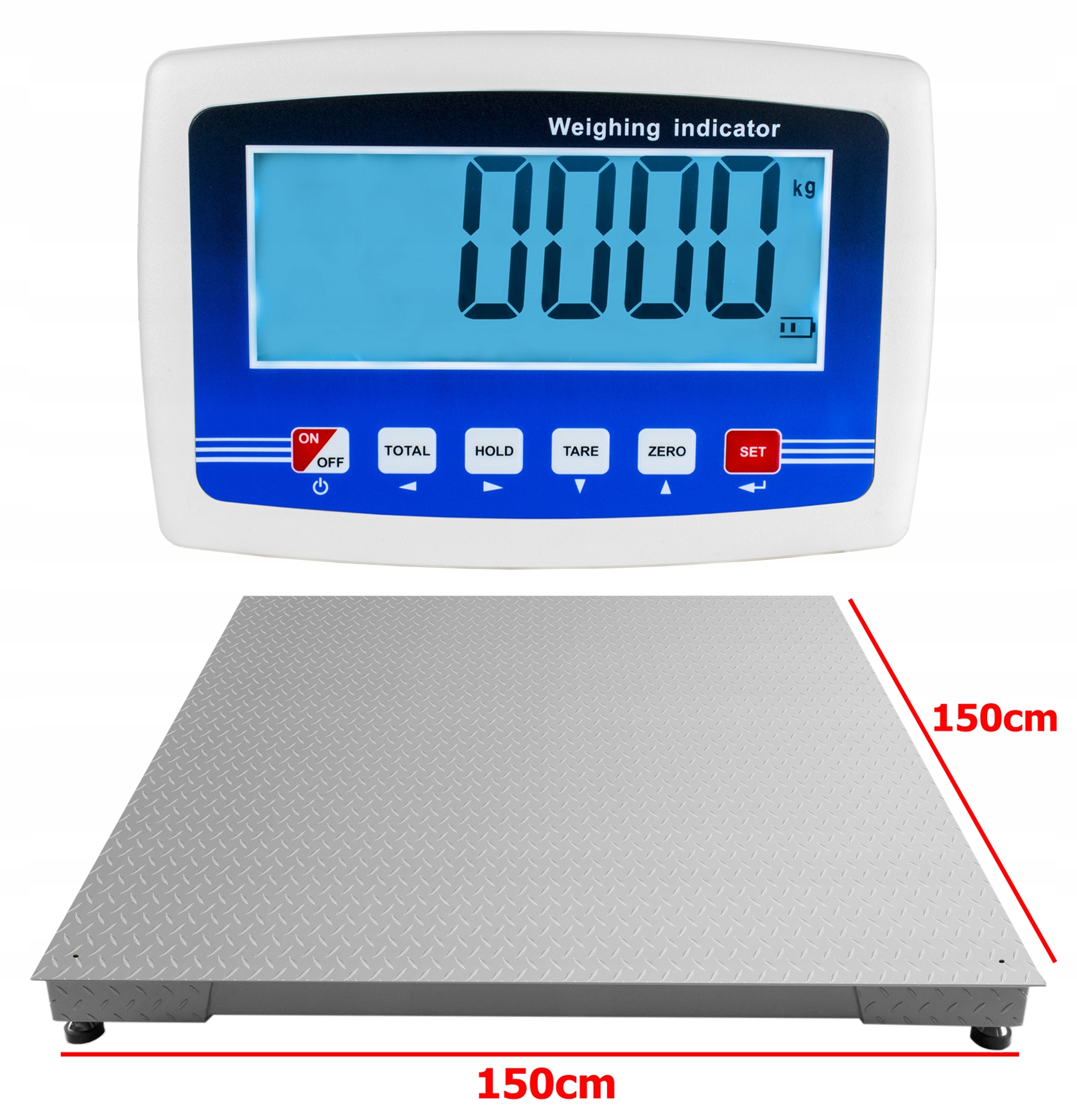 Plošinová váha Bielskie Wagi 3000 kg x 500 g